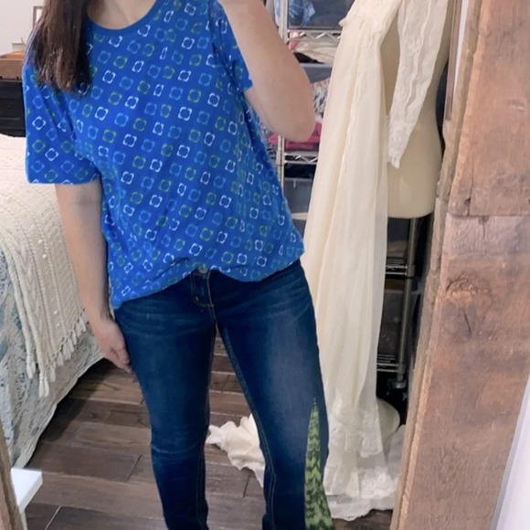 Kim Rogers Tops - Kim Rogers blue top size XLarge